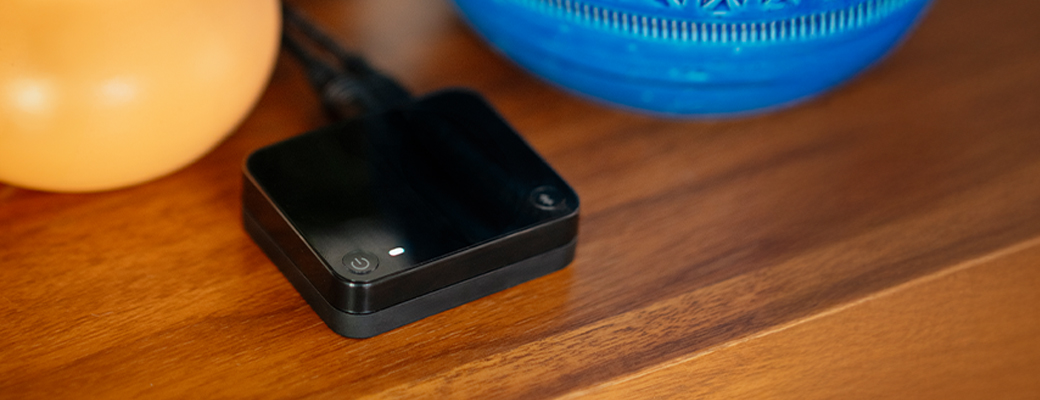 Image of TV Streamer sitting on a wood surface